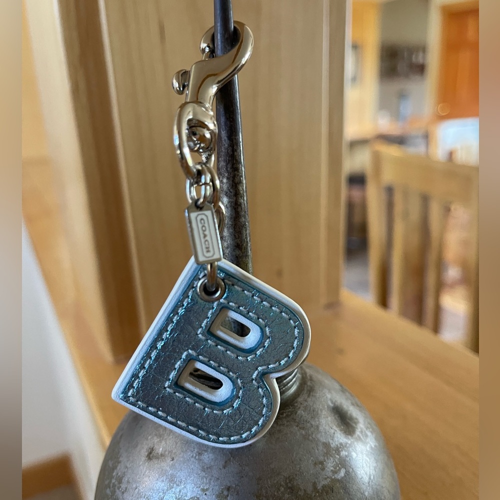 Coach Letter “B” Bag Charm, Keychain, Fob